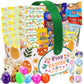 Easter Snack Basket (52 Count) Filled with Candy, Peelable Gummies, Treats, Bunny and More, Great Package for Family, Friends, K