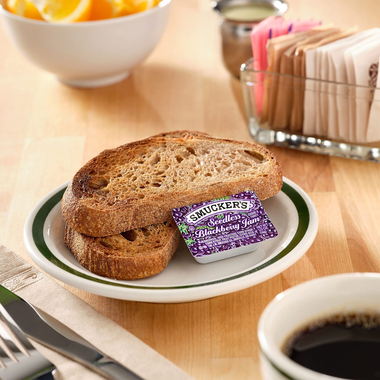 Smucker'S Seedless Blackberry Jam, Portion Control, 0.5 Ounces