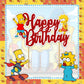 Seyal Brt Simpson Happy Birthday Cake Topper