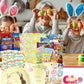 Easter Snack Yellow Tin (48 Count) Filled With Candy, Peelable Gummies,Bunny And More, Great Package For Family, Friends, Boys A