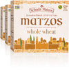 Yehuda Whole Wheat 10.5 oz Matzo Thins (3 Pack) Jerusalem Baked, Thin, Crisp & Delicious! Kosher for Passover