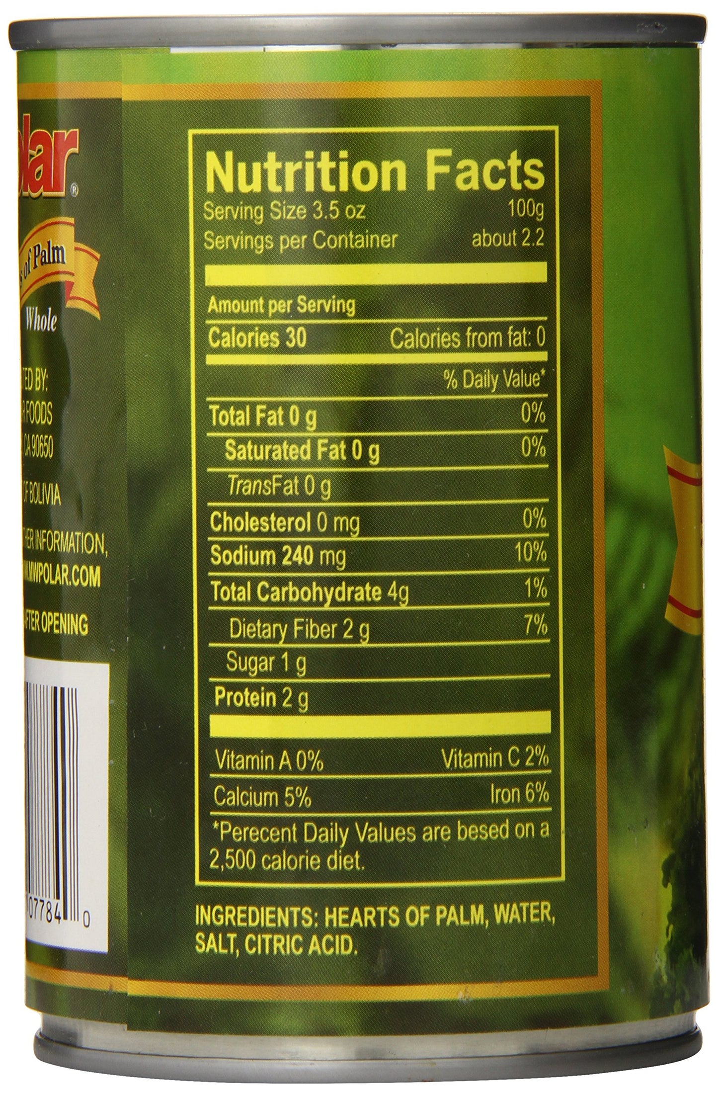 Mw Polar Hearts Of Palm, 14 Oz, Pack Of 12