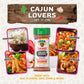 Flavor God 2 Bottles Cajun Lovers Seasoning Mix Natural Healthy Spice Blend For Grilling Chicken, Beef, Seafood, Vegetables, Sal