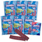 JOYRIDE Sour Strips Bundle - Blue Raspberry & Peppermint Gum, Low Sugar, Dye Free, 3.5 oz (Pack of 6)