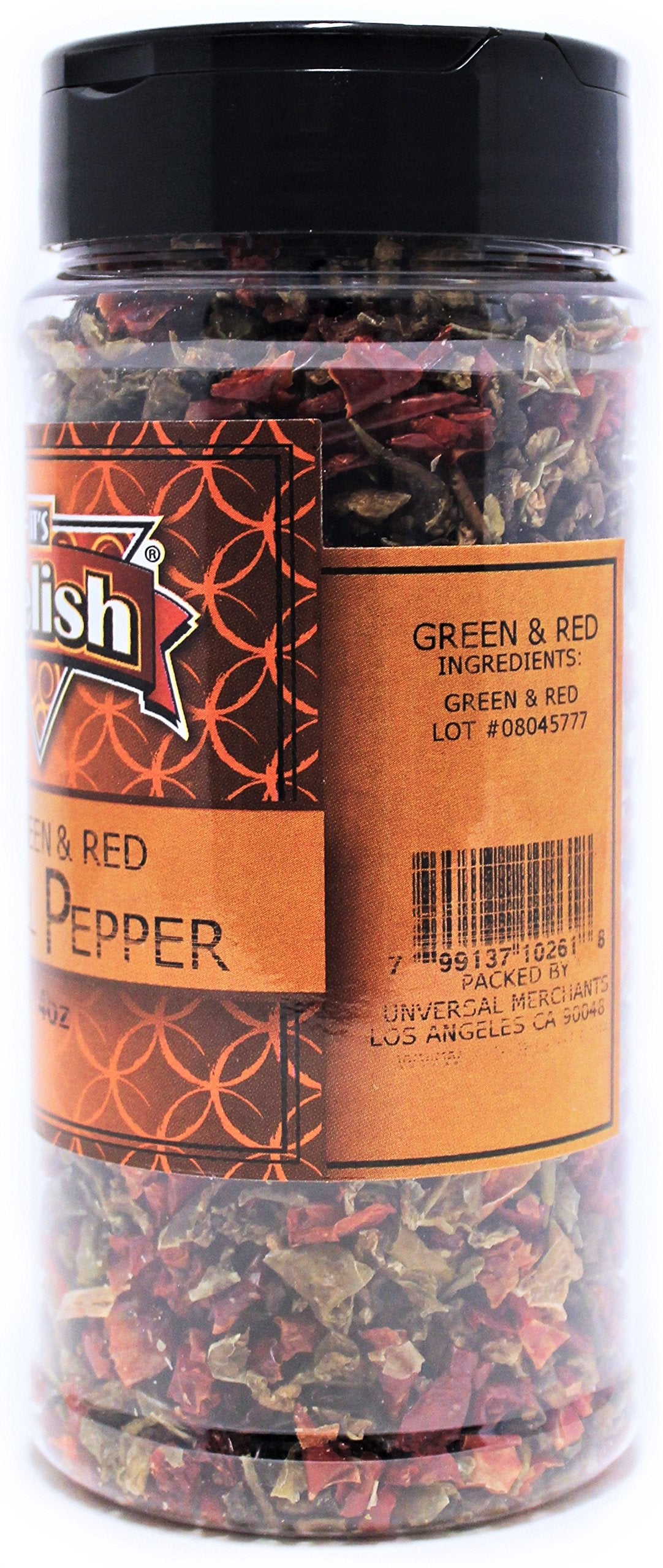 Dried Red And Green Bell Peppers Mix By It'S Delish, 3 Oz. Medium Jar