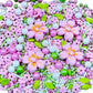 Sentovac Edible Big Flowers and Pearls Mixing Sprinkles for Decorating | Edible Cake Cupcake Topper Decorations |1 Bottle 3.53oz