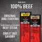Jack Links Beef Steak Snacks, Original & Teriyaki, 0.8 Oz. (12 Count), Protein-Rich Meat Snack, Individually Wrapped