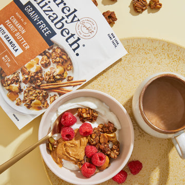 Purely Elizabeth Granola Peanut Butter Collagen Keto Granola, Made With Nuts And Seeds, Grain-Free, Gluten-Free, Non-Gmo (8Oz Ba