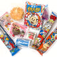 Samurai Kid Dagashi Set, Japanese Snack Assortment 36Pc With Samurai Kid Sticker