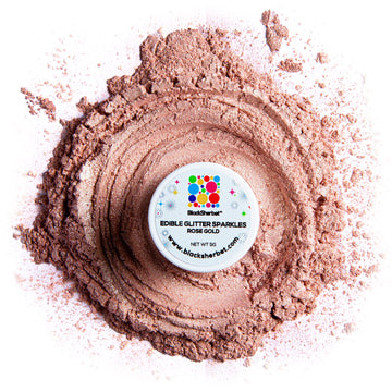 BLACKSHERBET Rose Gold Edible Glitter for Drinks, Cake Decorating, Food Grade, 5 Grams