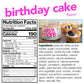 Nuts 'n More - Pb Sprd Birthday Cake - CS of 6-16 OZ (6x16 OZ)