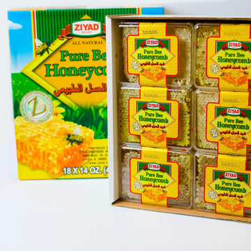 Ziyad Raw All-Natural Honeycomb, 100% Pure Unfiltered Honey Comb, 100% All-Natural, No Additives, No Preservatives, Fresh From T