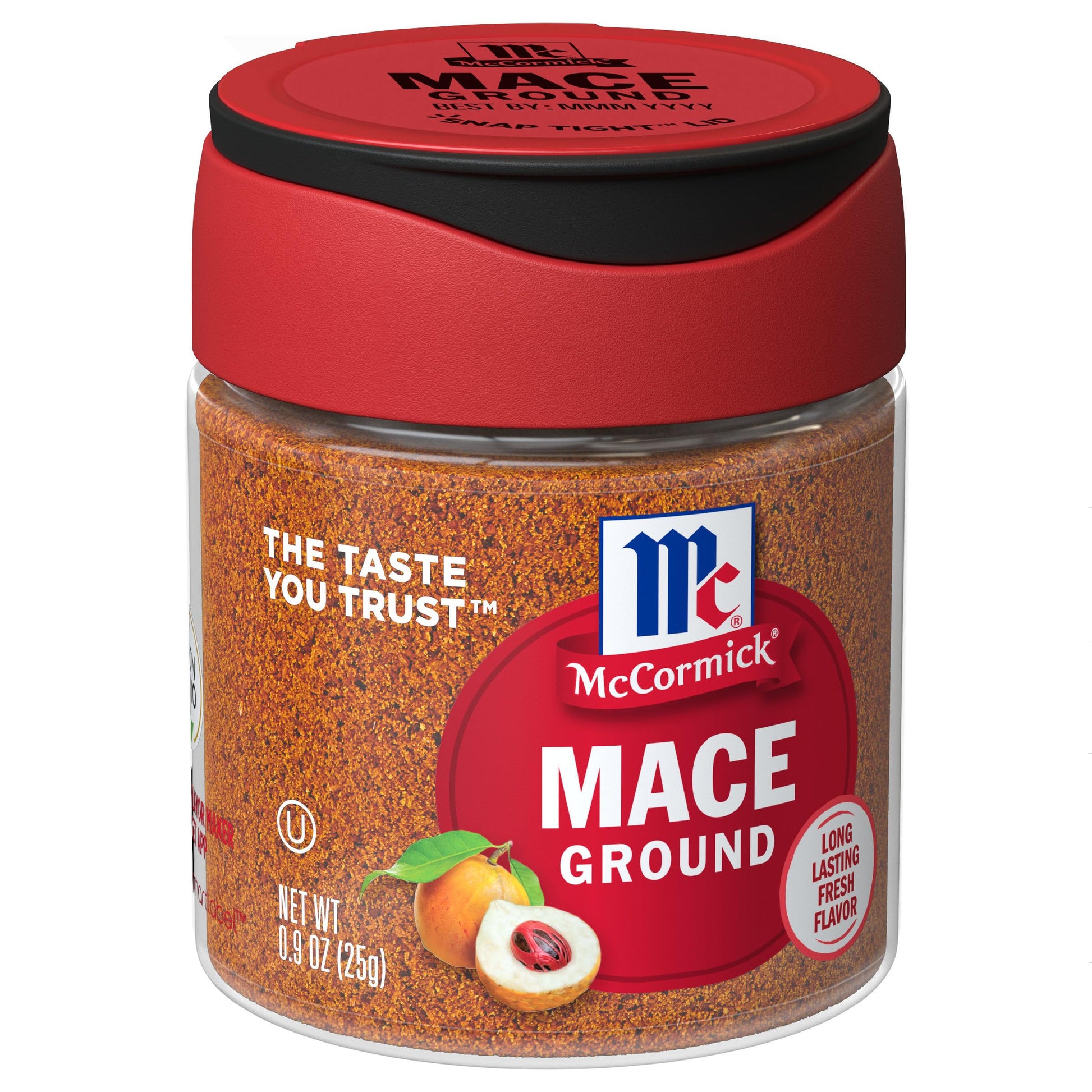 McCormick Ground Mace, 0.9 oz - Aromatic Spice for Cooking, 0.9 Ounce (Pack of 1)