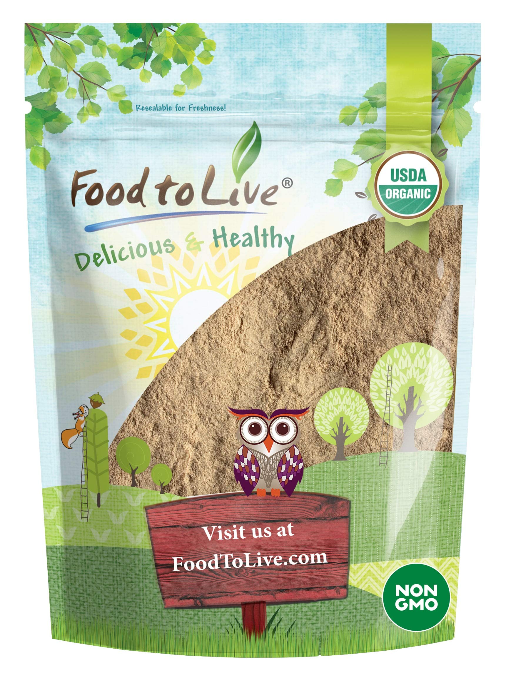 Food to Live Organic Lucuma Powder, 1 Pound, Non-GMO, Raw, Vegan Superfood, Great for Juices and Smoothies