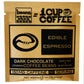 Edible Espresso Dark Chocolate Covered Coffee Beans, 150mg Caffeine, Plant-based, Dairy-Free, 3 Pack x 1oz