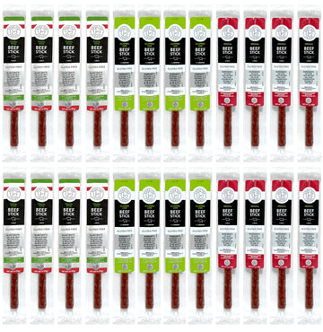 Good Fod Foods Meat Stick Variety Pack – Low FODMAP, Zero Sugar, Keto Friendly, Gluten-Free, 1 Ounce (24 Pack)