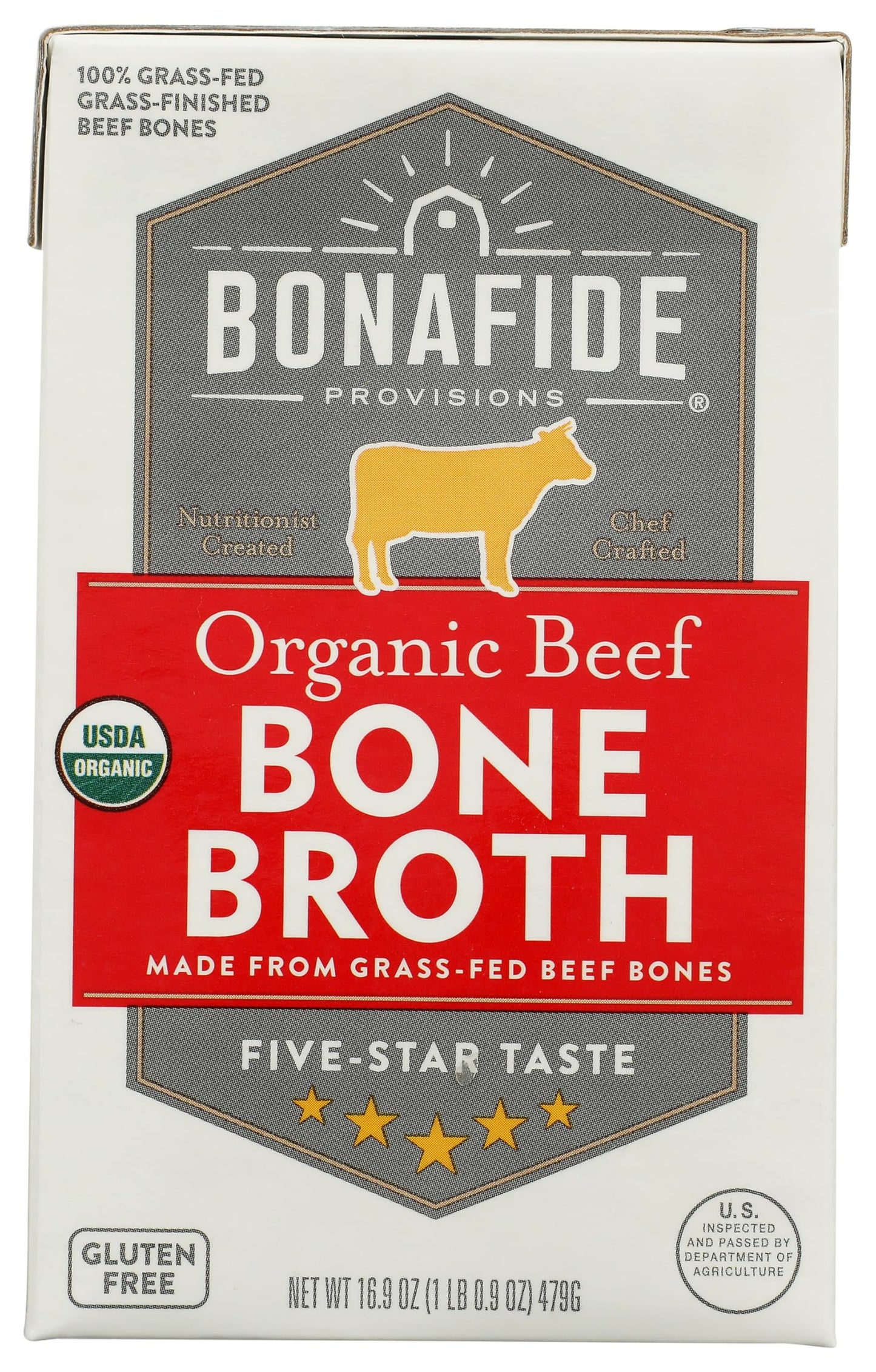 Bonafide Provisions Organic Beef Bone Broth, 16.9 Oz