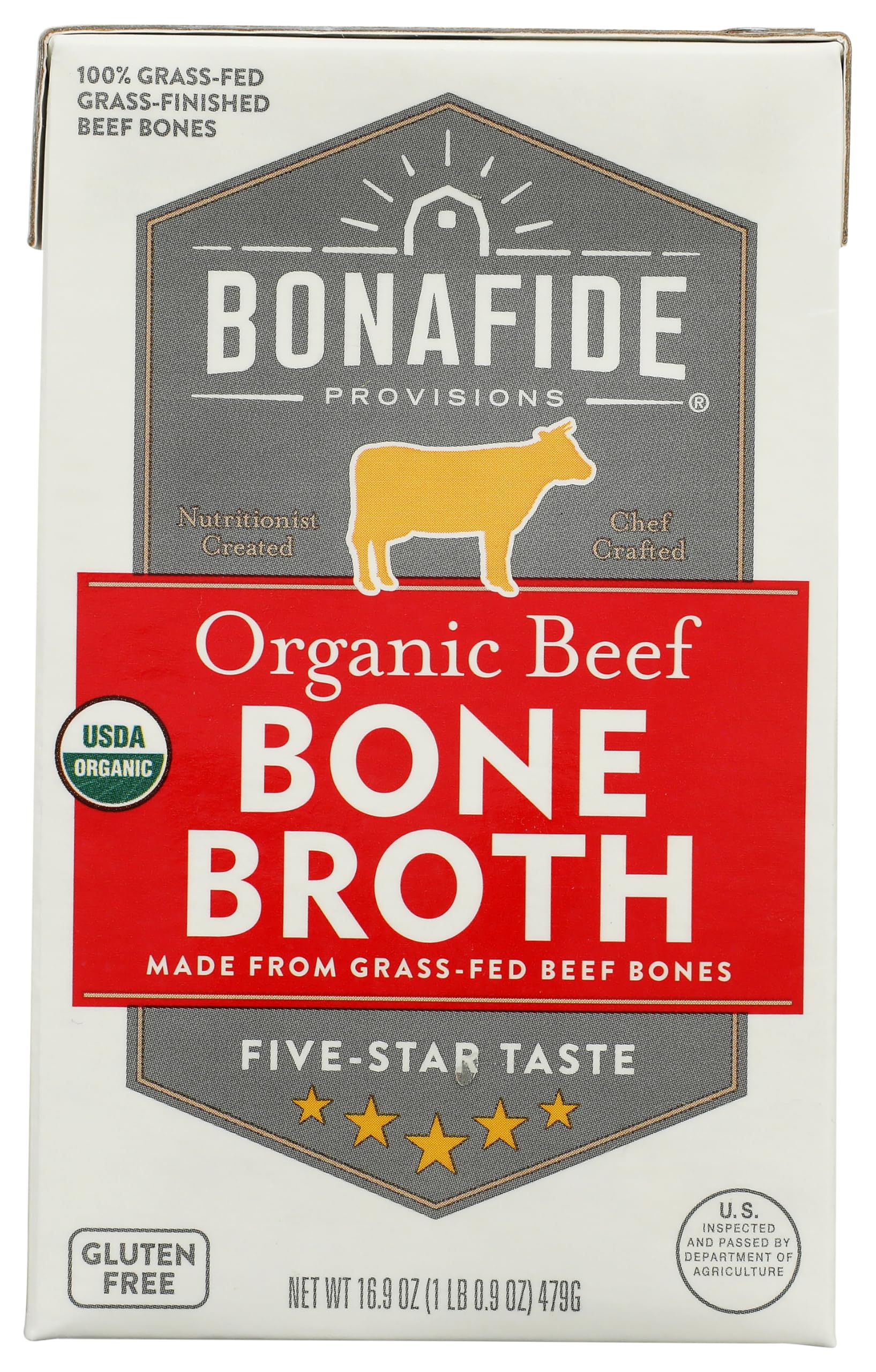 Bonafide Provisions Organic Beef Bone Broth, 16.9 Oz