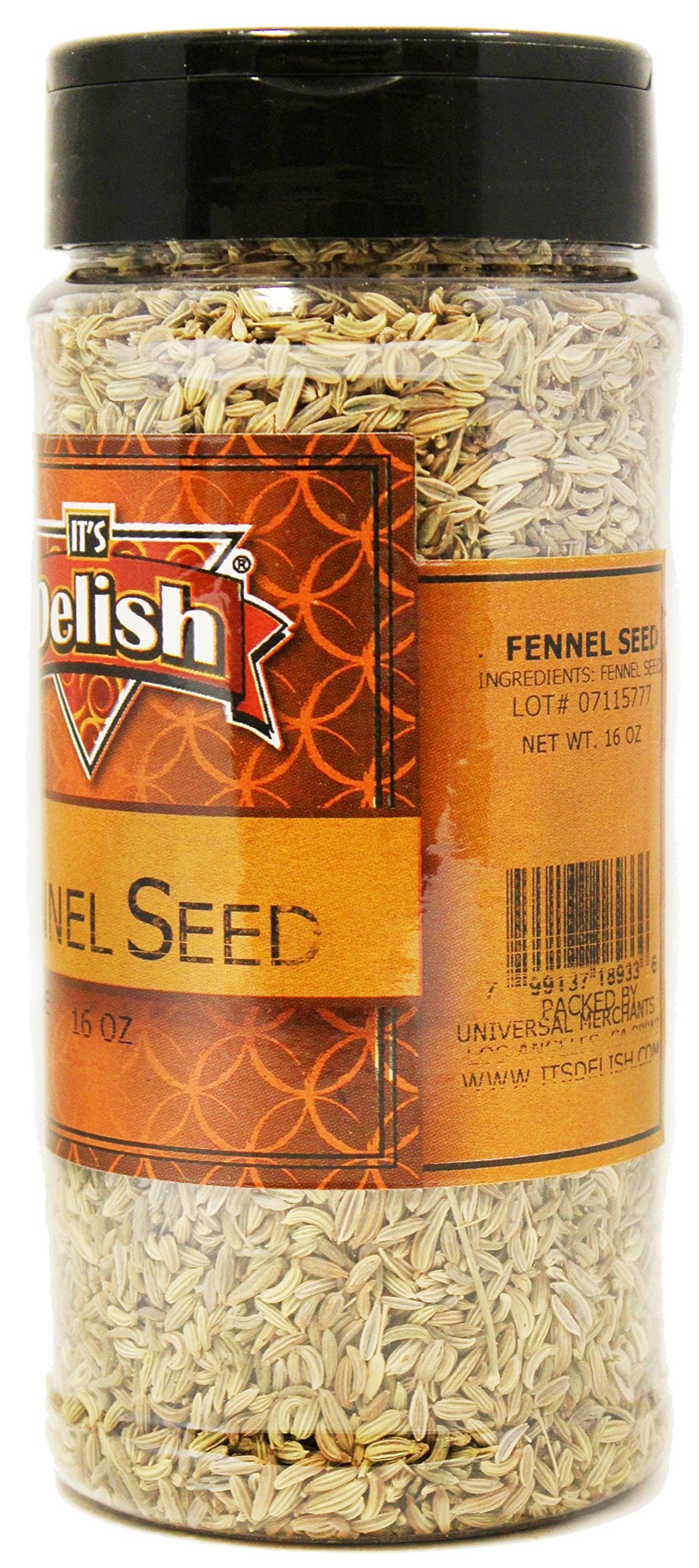 Fennel Seeds All Natural By Its Delish, Medium Jar