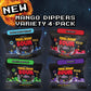 Final Boss Sour, Fun Dip, Extreme Super Sour Powder With Real Candy-Tasting Dried Mangoes, (3.5 Ounces Bag, Pack Of 4) - Vintage