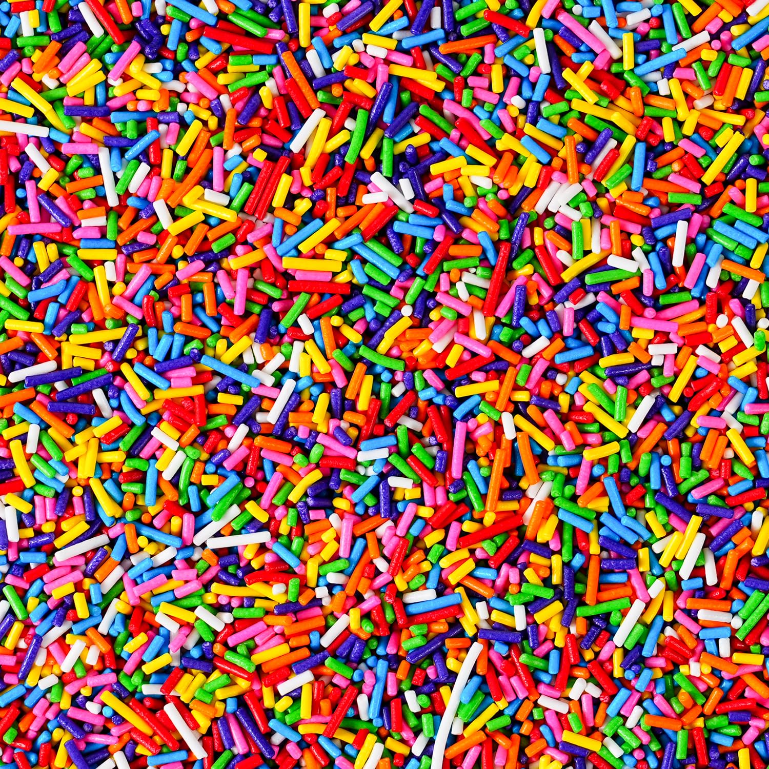 Rainbow Sprinkles Bulk for Baking 7 oz - Rainbow Jimmies Sprinkles for Baking Cookies, Cakes, Cupcakes, Ice Cream, Chocolate | P