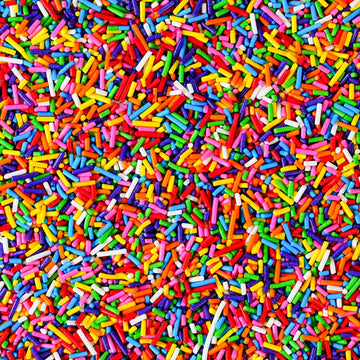 Rainbow Sprinkles Bulk for Baking 7 oz - Rainbow Jimmies Sprinkles for Baking Cookies, Cakes, Cupcakes, Ice Cream, Chocolate | P