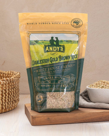 Andy’S Organic Carolina Gold Rice | Charleston Gold Long Grain Brown Rice | Gluten Free, Non Gmo & Sugar Free | Aromatic | Harvested In The Usa | 1 Pack | 20 Oz (1.25Lb)