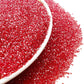 SE Si&Moos Red Sanding Sugar Red Edible Sparkling Sprinkles Sanding Sugar Crystals for Cookie Decorating Edible Glitter Rimmer f