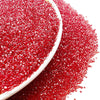SE Si&Moos Red Sanding Sugar Red Edible Sparkling Sprinkles Sanding Sugar Crystals for Cookie Decorating Edible Glitter Rimmer f