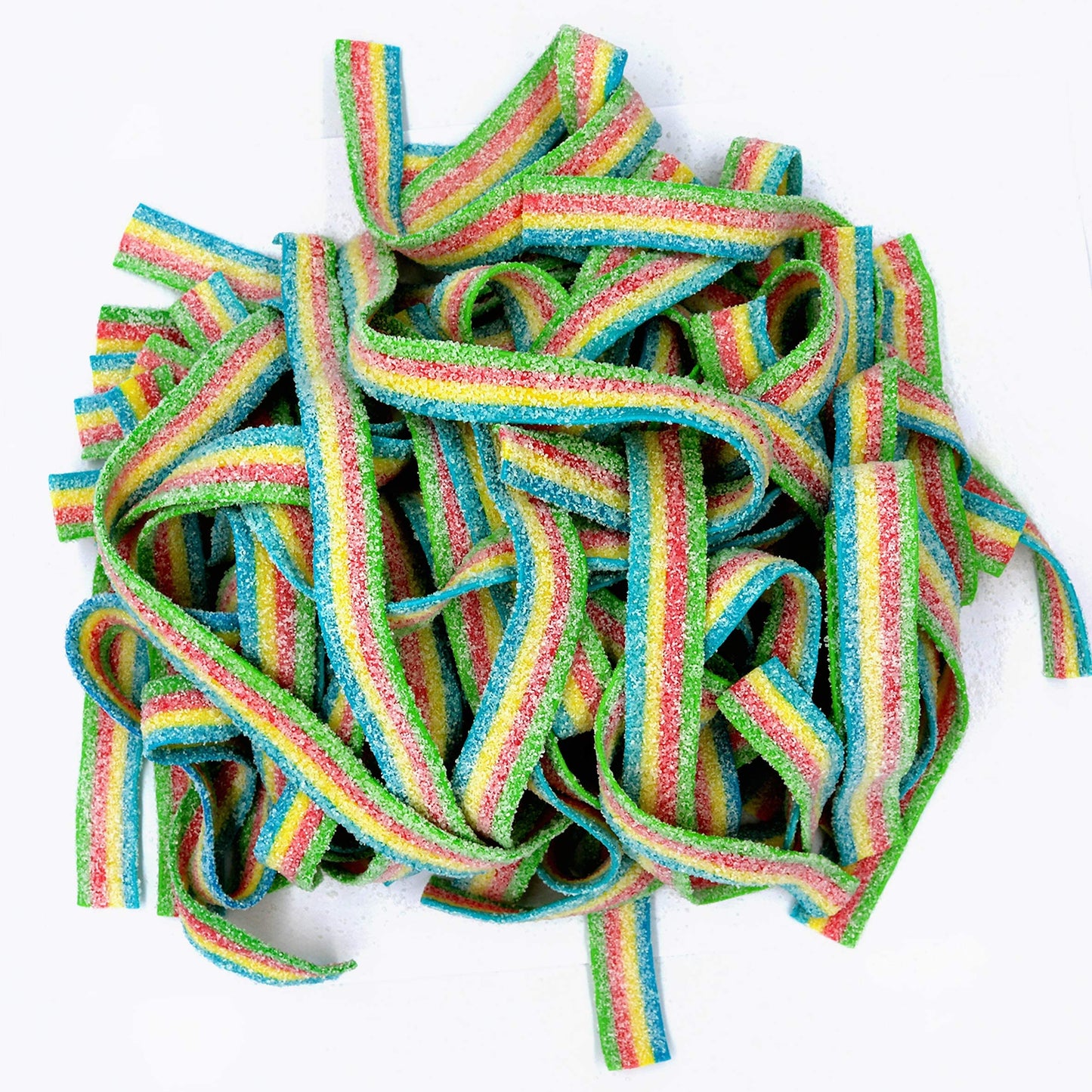Smarty Stop Sour Gummy Candy Strips (Fantasy Rainbow, 1 Pound)