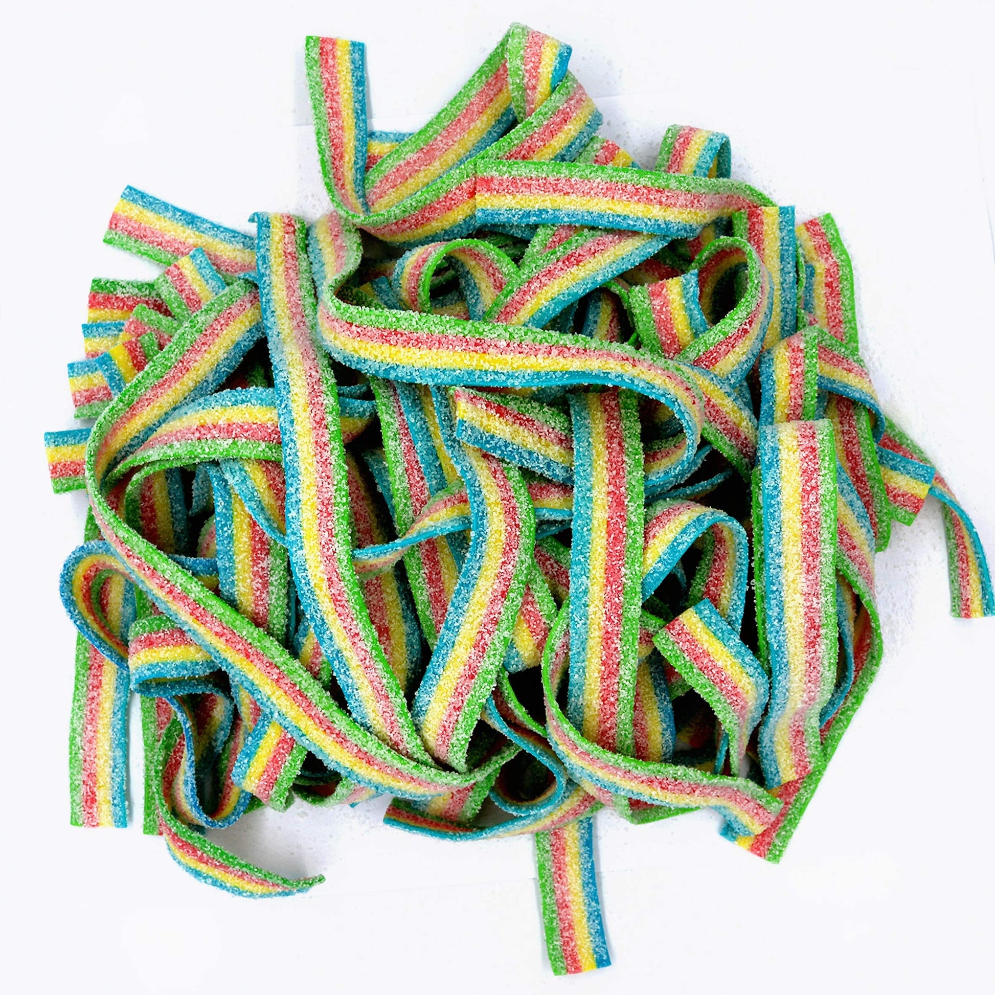 Smarty Stop Sour Gummy Candy Strips (Fantasy Rainbow, 1 Pound)