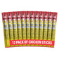 Lorissas Kitchen Chicken Jerky Snack Sticks, 12-Pack, Chicka Boom Chicken Flavor, 8g Protein, Gluten-Free, Non-GMO, Keto, Paleo