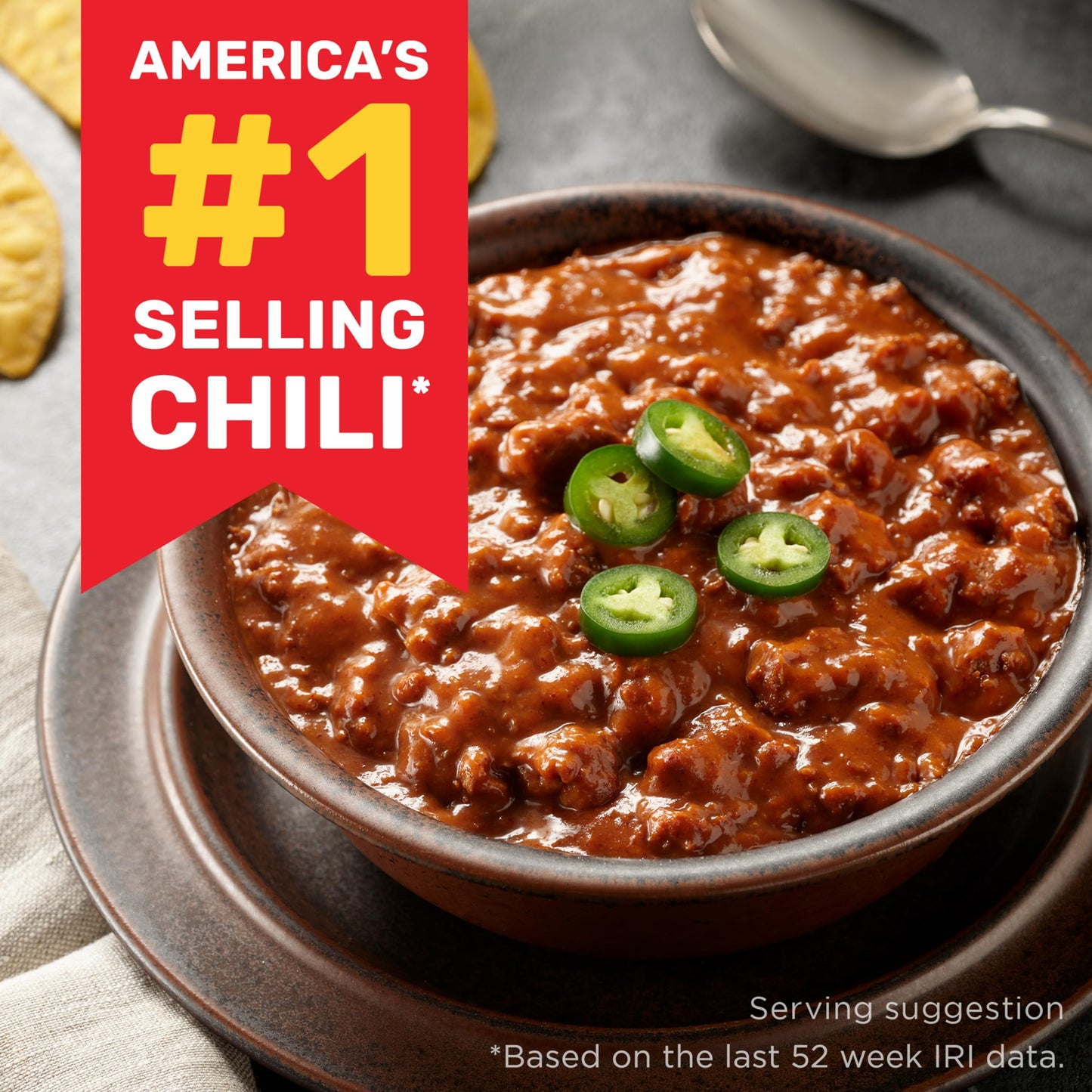 Hormel Chili No Beans, 15 Ounce Pack of 12, Model 46221, Canned Chili