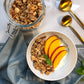 Food To Live Organic Golden Crunchy Granola, 12 Ounces - Small Batch, Handcrafted, Bulk, Great As Snack For Breakfast Cereals, Contains Hazelnuts, Pecan Nuts, Almonds, Coconut, Flax Sunflower Seeds