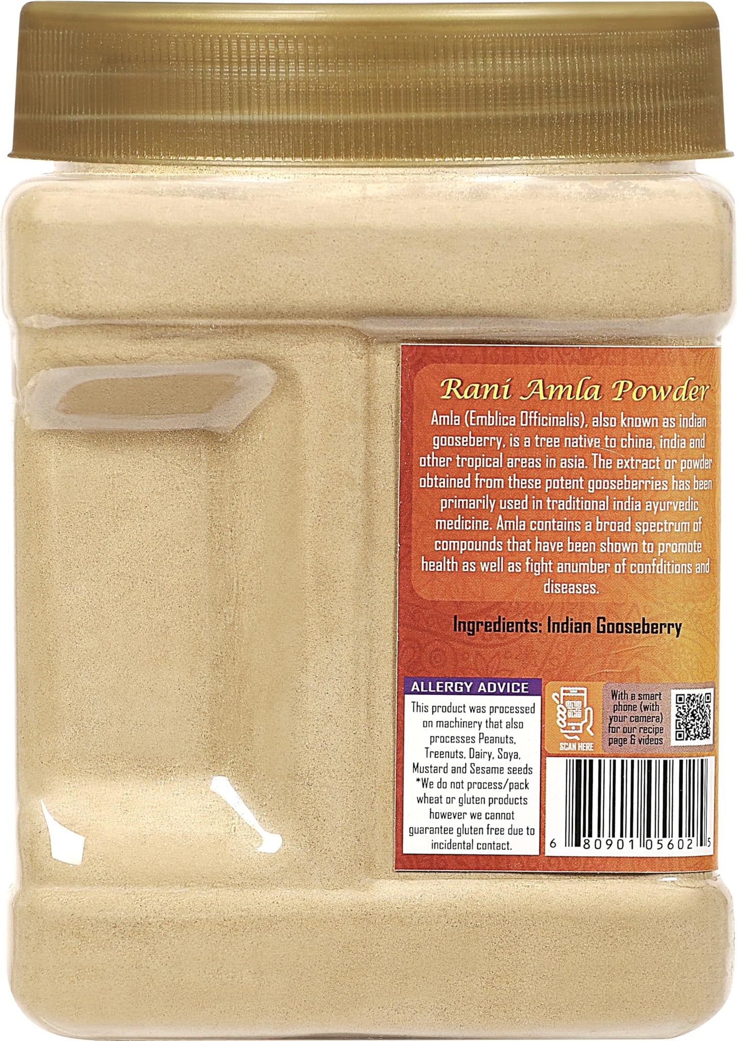 Rani Amla Powder (Indian Gooseberry) 20Oz (1.25Lbs) 571G Pet Jar ~ All Natural | No Color | Gluten Friendly | Vegan | Non-Gmo |