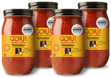 Gorji Gourmet Pomodoro Pizza & Pasta Sauce 24 oz (Pack of 4)