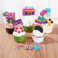 41 Pieces 90'S Retro Theme Cupcake Toppers 90'S Birthday Party Cake Toppers 90'S Retro Party Cake Dessert Diy Decoration For Bir