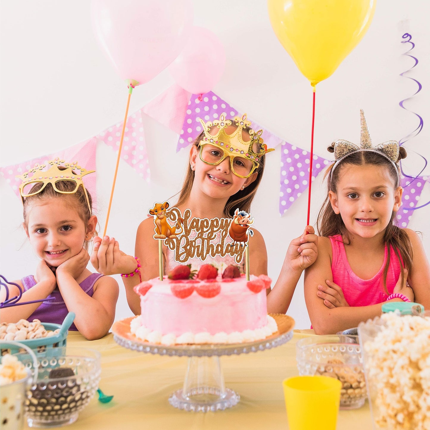 Seyal The Lion Kng Happy Birthday Cake Topper