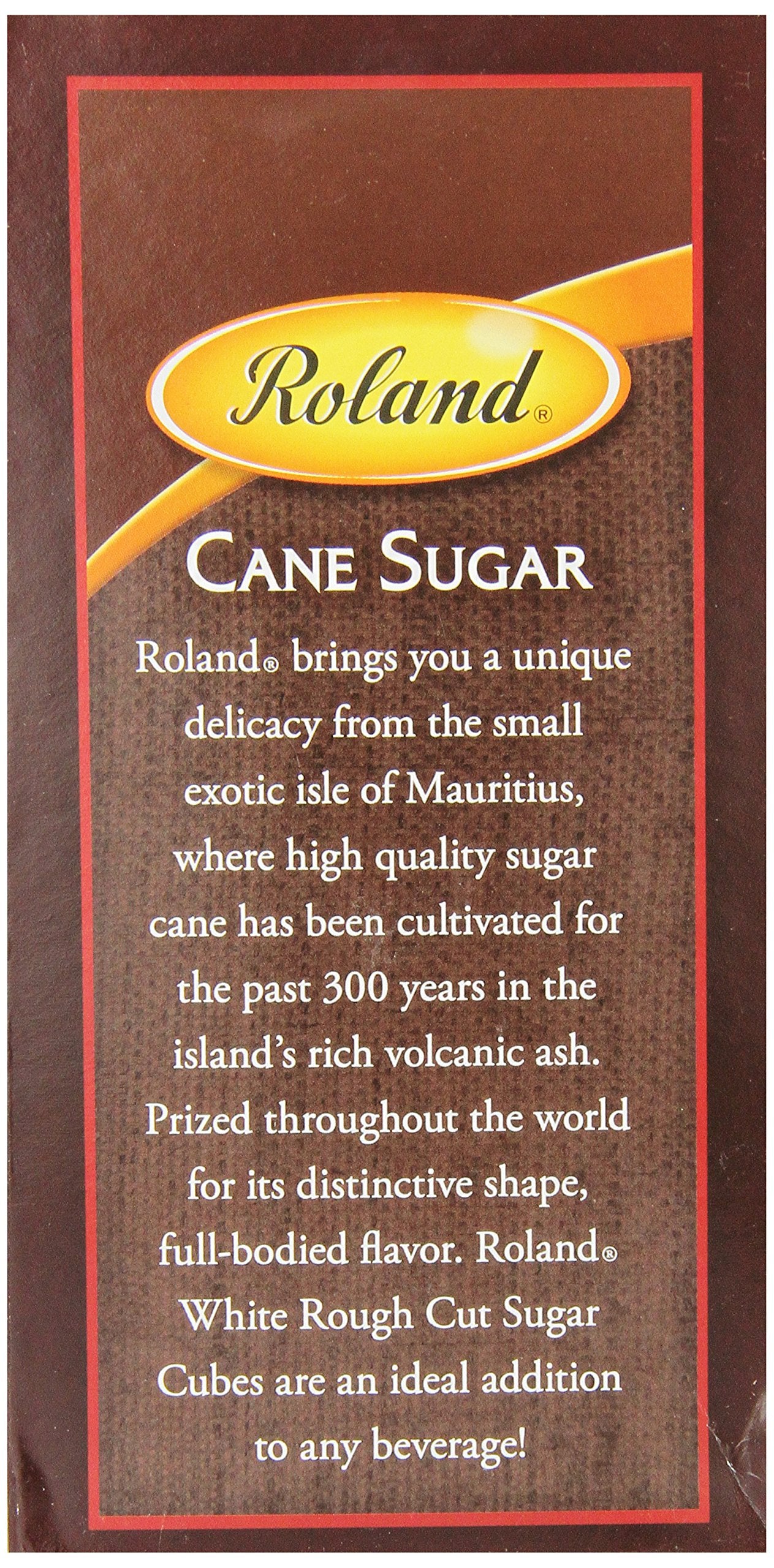 Roland Foods Rough Cut White Sugar Cubes, 35-Ounce Box, Specialty Imported Food, Pack of 2