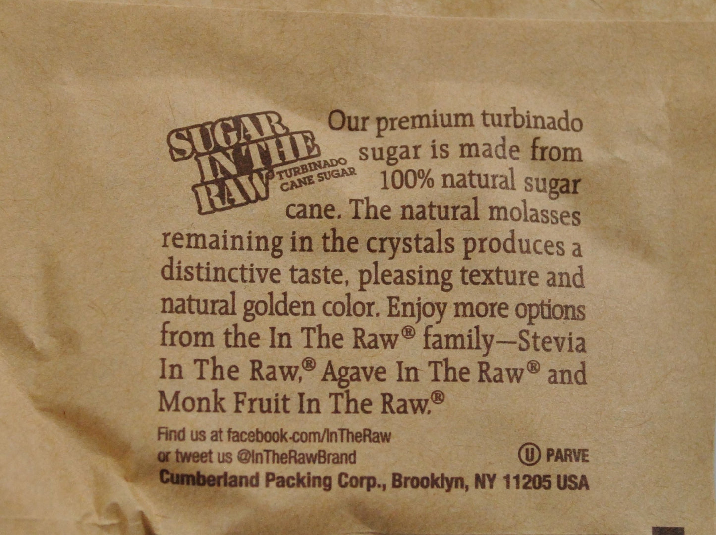 Sugar In The Raw Packets 50400 (1200 Packets per Case)