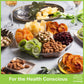 Nut Cravings Gourmet Dried Fruit & Mixed Nuts Gift Basket, 1 LB, Green Ribbon, 7 Assortments, Healthy Corporate Care Package
