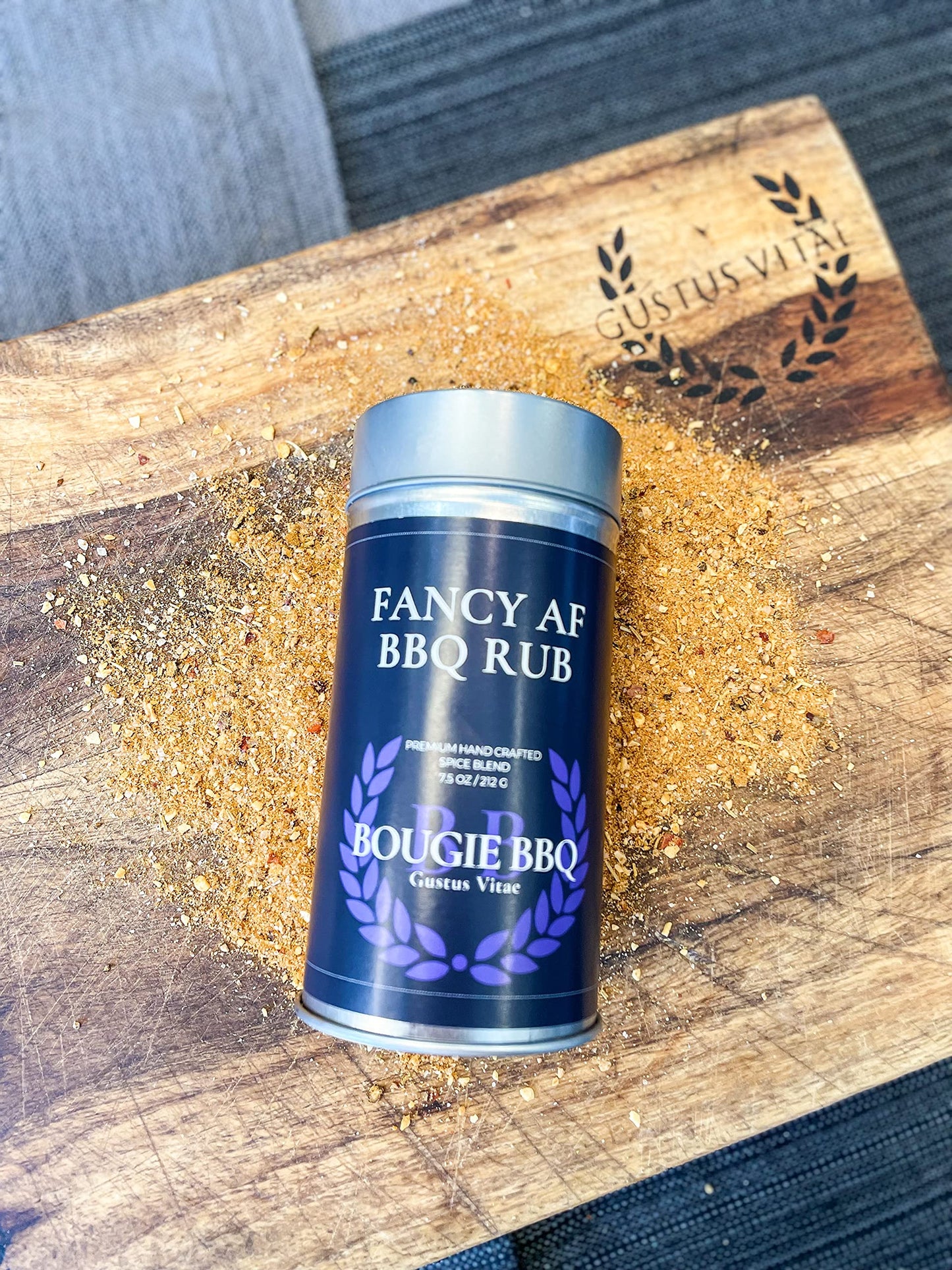 Fancy Af Bbq Rub | Gourmet Seasoning | Artisanal Spice Blend | 7.5 Oz (212G) | All Natural | Non Gmo | Small Batch | No Msg Or A