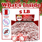 Starlights Peppermint Candy Mints, 5 Lbs, Individually Wrapped Hard Candy Mints, Red & White Striped Mint Candy After Dinner Min
