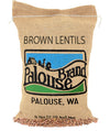Small Brown Dry Lentils | 5 Lbs Plastic Free Packaging | Family Farmed In Washington State | 100% Desiccant Free | Non-Gmo | 100