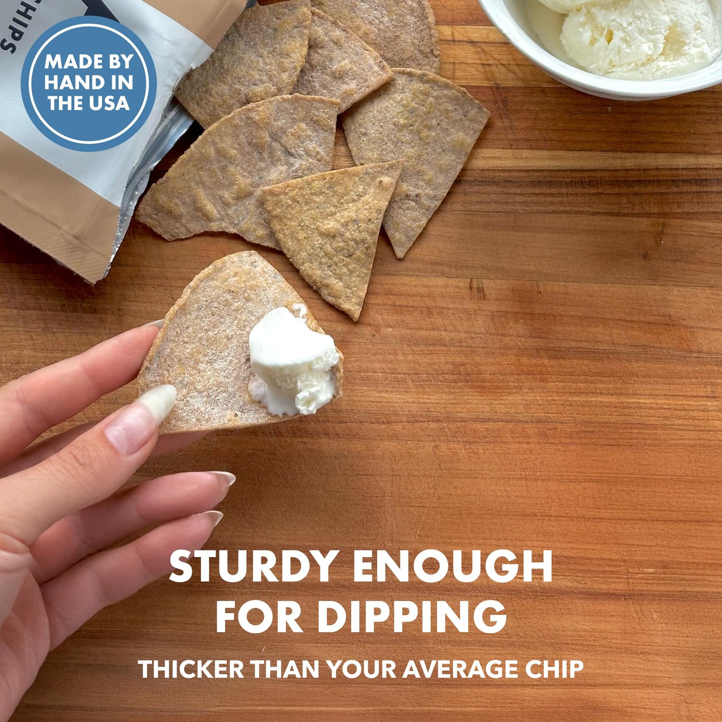 Ancient Crunch MASA Tortilla Chips Snack Pack - Organic, Gluten & Dairy Free, Seed Oil Free, 5oz Each, Beige (2 Pack)