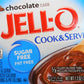 Jell-O Chocolate Pudding, Cook & Serve, Sugar Free, 1.3 Ounce Box, 3 Packs