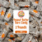 Peanut Butter Bars Candy - 2 Pounds (Approx 120 Pieces), Peanut Butter Candy Bars In Bulk Bag, Individually Wrapped Old Fashione