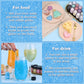 Blue Edible Glitter - 5G Food Grade Cake Decorating Shimmering Glitter, Edible Sprinkle Luster Dust For Drinks, Chocolates, Fond