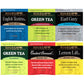 Bigelow Assorted Tea Packs, Six Flavors, 28/Box, 168/Carton