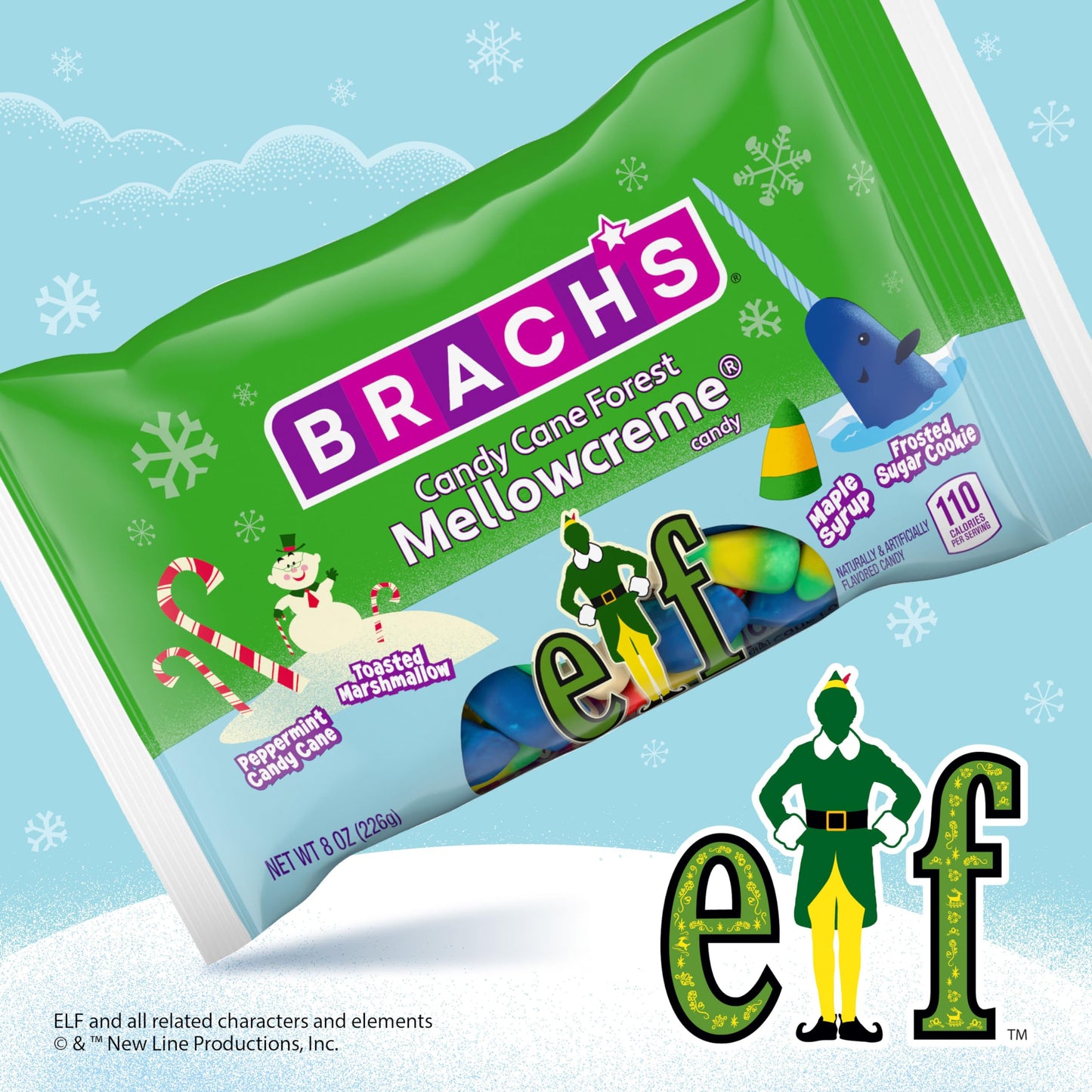 Brach'S Holiday Elf Mellowcreme Candy, 8Oz